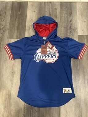 Mitchell & Ness Los Angeles Clippers Youth Hardwood Classics Hoodie Shirt YXL